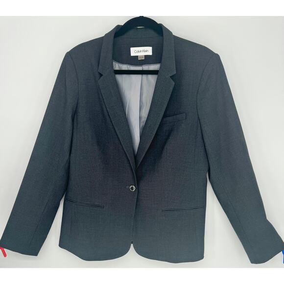 Calvin Klein Jackets & Blazers - Calvin Klein Dark Gray Blazer Womens Size 16